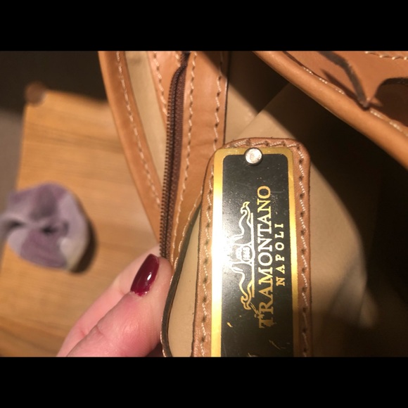 Brown leather shoulder bag - real leather - Picture 1 of 3